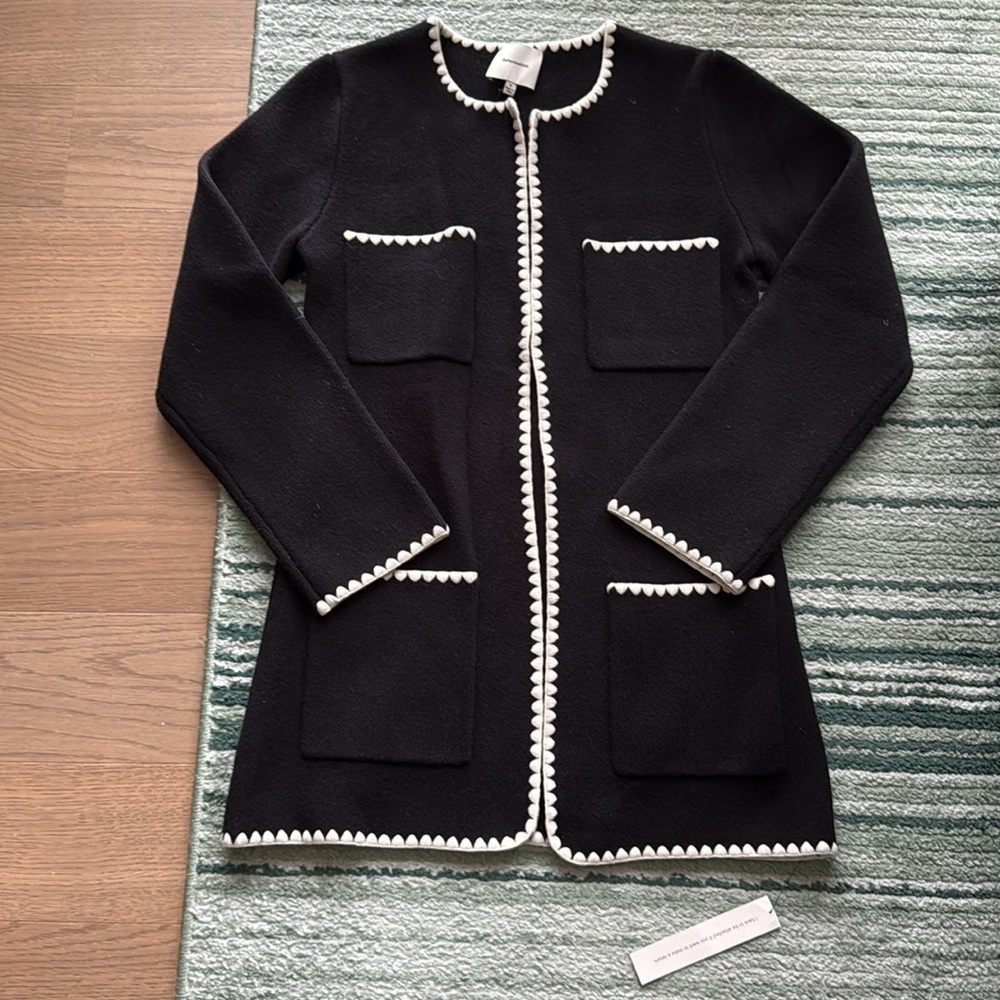 🆕 Reformation Isabelle Regenerative wool sweater jacket - Picture 2 of 8